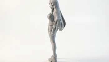 Фигурка девушки аниме женского персонажа для 3D-печати 4