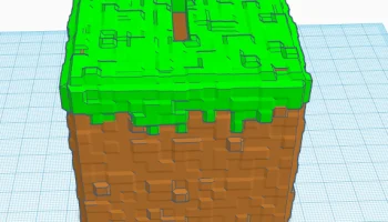 Копилка блоков травы Minecraft 1