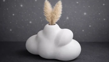 Cloud Vase - современный минималистичный кашпо, напечатан... 3