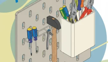 Контейнер Ikea Skadis короткий - с 3D-моделью родного Fus...