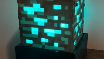 Светодиодный рассеиватель лампы из блока руды Minecraft