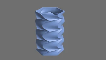 Ваза 100 - Горизонтальный 3D Вихрь