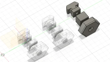 Шестигранный поворотный замок для профилей Prusa MK3 и MK4 Шестигранный поворотный замок для профилей Prusa MK3 и MK4