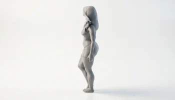 Фигурка девушки в боди, женский персонаж, 3D-печать 4