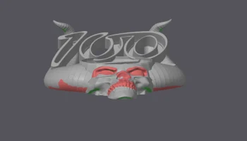 Keepin it 100 Demon Bowl, серия Skull King - Файлы 3D-мо... 8