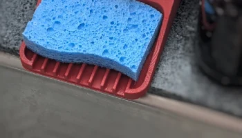Блюдо из губки для папы