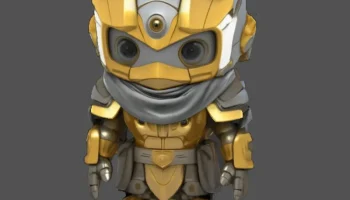 Миниатюрная фигурка Owlbot 10K Clean Mesh