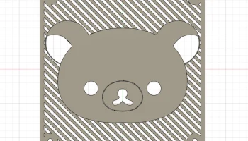 Крышка вентиляционного отверстия Rilakkuma 120 мм 4