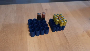 Держатель для батареек в режиме "Ваза" - 16xAA или 16xAAA... Держатель для батареек в режиме "Ваза" - 16xAA или 16xAAA...