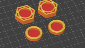 Магнитные держатели крыльев AMT TIE Fighter масштаба 1/32... 3