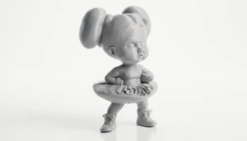 Женская фигурка "Злая футболистка" для 3D-печати 2