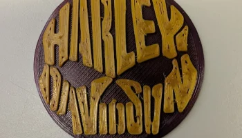 Магнит с черепом Harley Davidson