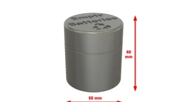 Dose f&uuml;r leere Batterien - Контейнер для пустых батареек... 3
