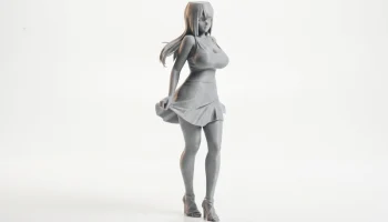 Фигурка девушки аниме, персонаж манги, 3D-печать 3