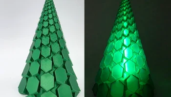 Crystal-mas Tree - Светодиодный чайный светильник с крышк...