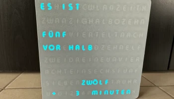 Word clock Wortuhr немецкий + английский, матрица RGB 16... 7