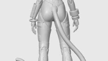 Cyber cat-girl figurine 42 1
