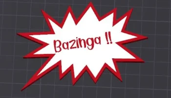Магнит Bazinga Speech Bubbleмагнит на холодильник......