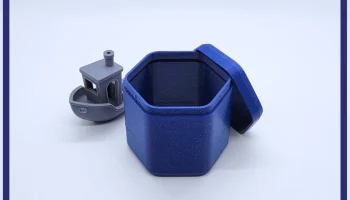Шестиугольный контейнер для хранения Snap-Fit...
