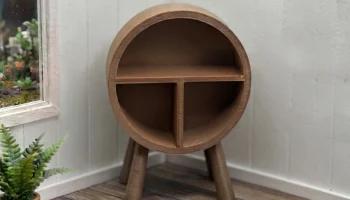 Круглая полка для кукольной мебели в масштабе 1/12 MCM... 3