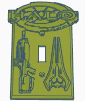 Крышка переключателя света Halo с одной клавишей, версия ...