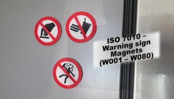 ISO 7010 - Магниты для знаков запрета ISO 7010 - Магниты для знаков запрета