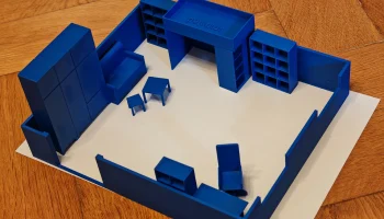 Модель Икеа КАЛЛАКС в масштабе 1:25. 4