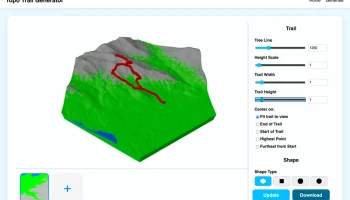 TopoTrail - онлайн-генератор 3D-карт маршрутов 1