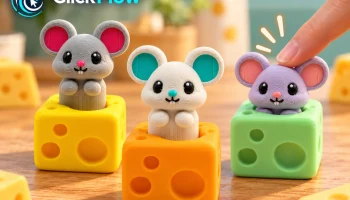 Кликер Sweet Mouse Cheese | Cute Fidget Clicker