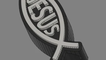 Иисус Рыба из бисера 6
