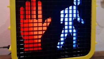 Пешеходный светофор Нью-Йорка Пешеходный светофор Нью-Йорка