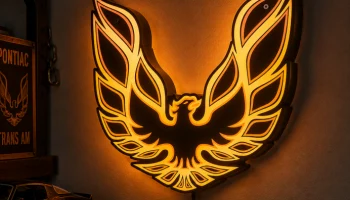 Светодиодный световой короб Firebird Trans Am от Pontiac...