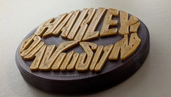 Магнит с черепом Harley Davidson 2