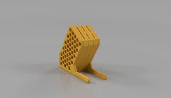 Модульный держатель ножей с шестиугольным узором 1