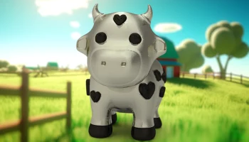 Ваза Love Cow: трогательное поздравление ко Дню святого В...