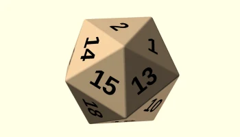 Пользовательский d20 - честная игральная кость и счетчик ...