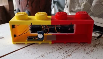 Часы Lego NeoPixel с термометром 4