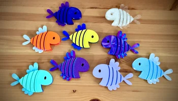 Плавающая гибкая рыбка Happy Fish 1