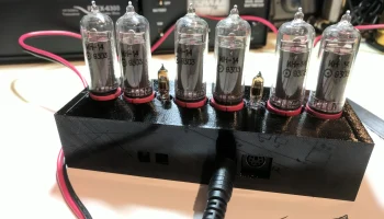 Простой футляр для TubeHobby NCV2.1 Nixie Clock 2