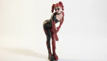 Готическая фигурка девушки, коллекционная 3D-печать