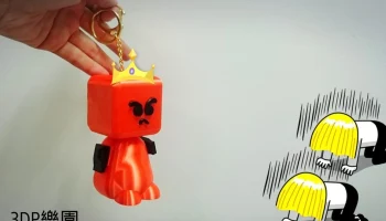 3D robot keychain ( angry) 1