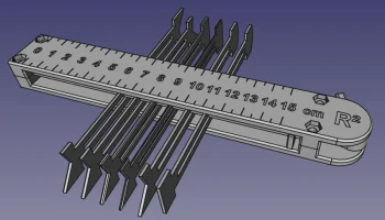 Konturenlehre mit Verriegelung / Profile Gauge с замком 3