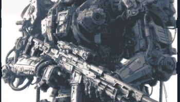 Mech Warrior 5 BW- Hueforge 1