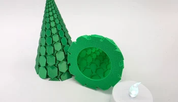 Crystal-mas Tree - Светодиодный чайный светильник с крышк... 1