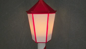 Рождественский уличный фонарь для электрической свечи 8