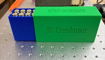 Ящик для боеприпасов .22 Creedmoor - для 3D-печати (крышк... 3