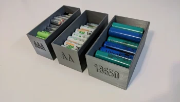 Ящик для хранения батарей AA AAA и 18650