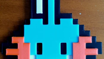 Магнит Mudkip Pixel Art, 4 цвета 2