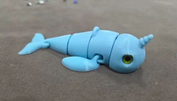 Шарнирный брелок Narwhal, совместимый со стеклянным глаз... 5