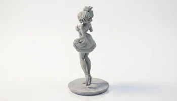 Рождественские подарки Фигурка девушки аниме 3D для печати 4